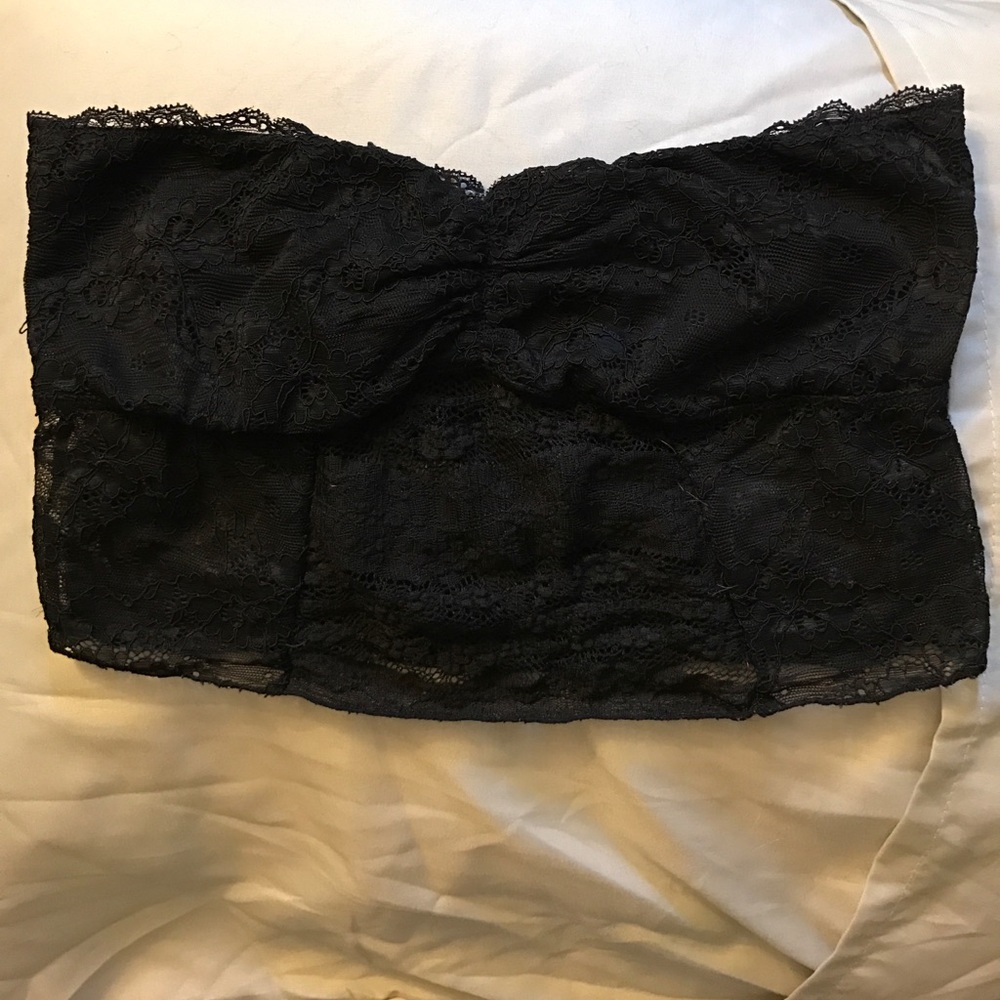 Free People black lace tub bralette