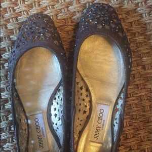 JIMMY CHOO- laser cut flats