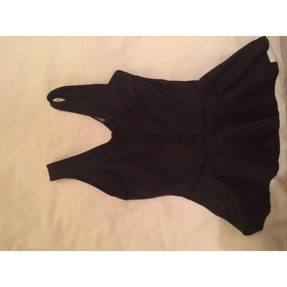 Peplum mesh top