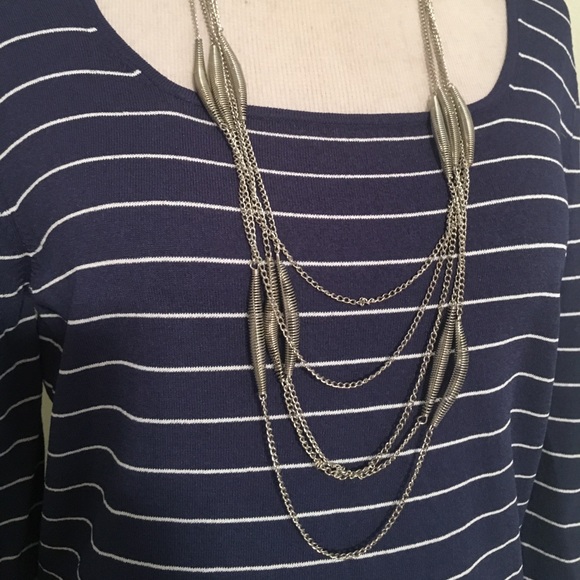 Jewelry - SILVER MULTI LAYERED NECKLACE