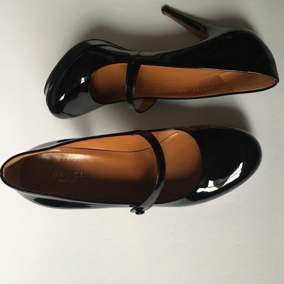 GUCCI Vernice Betty Platform Patent Black Leather - Picture 5 of 7