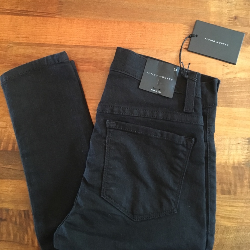 Flying Monkey High Waist Black Skinny Jeans 👖 24