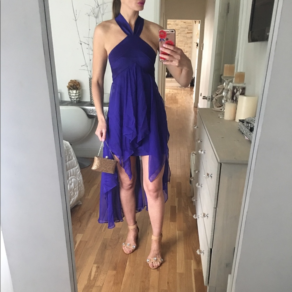 Purple cocktail dress