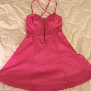 French connection hot pink dress