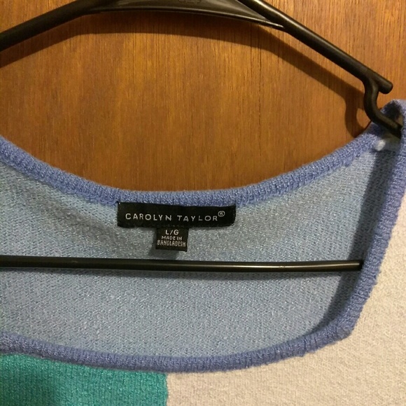 🍒3/$15🍒Geometric sweater top size LG - Picture 5 of 6