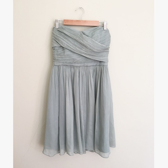 J. Crew Dresses & Skirts - J. Crew Arabelle Strapless Silk Chiffon Mini Dress