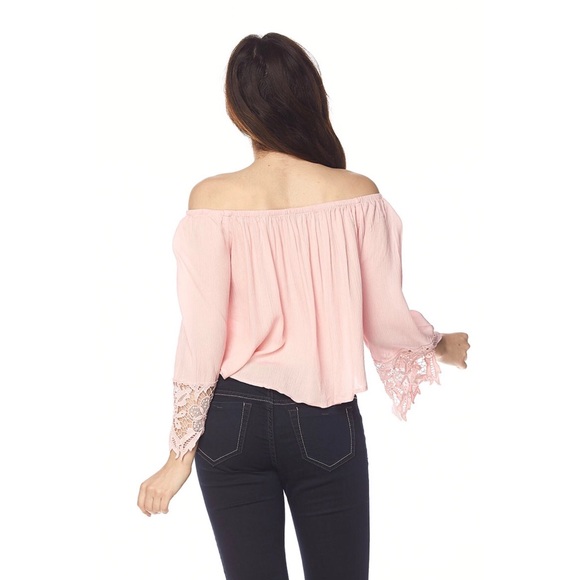 Off The Shoulder Lace Top - Picture 3 of 5