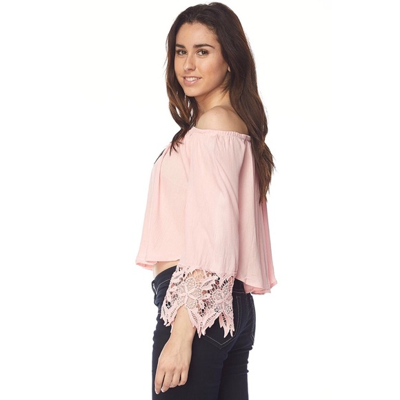 Off The Shoulder Lace Top - Picture 4 of 5