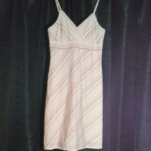 Old navy pink and white stripes 100% cotton dress