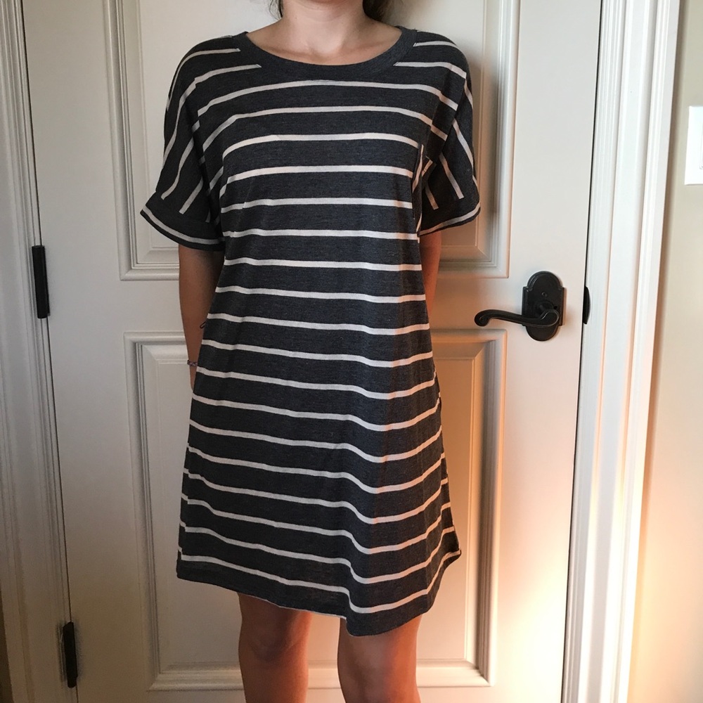 Striped Tshirt dress!