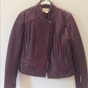 Quilted leather Michael Kors jacket