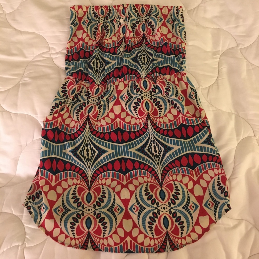Strapless glam dress