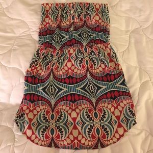 Strapless glam dress