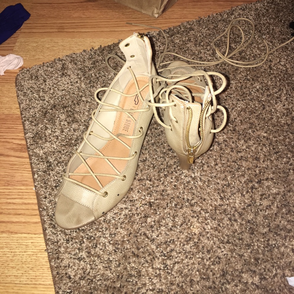 Lace up sexy sandals