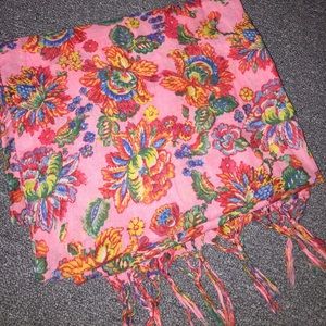 Pink floral scarf from Aerie