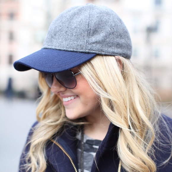J. Crew Accessories - Blue/Grey Wool J. Crew Hat