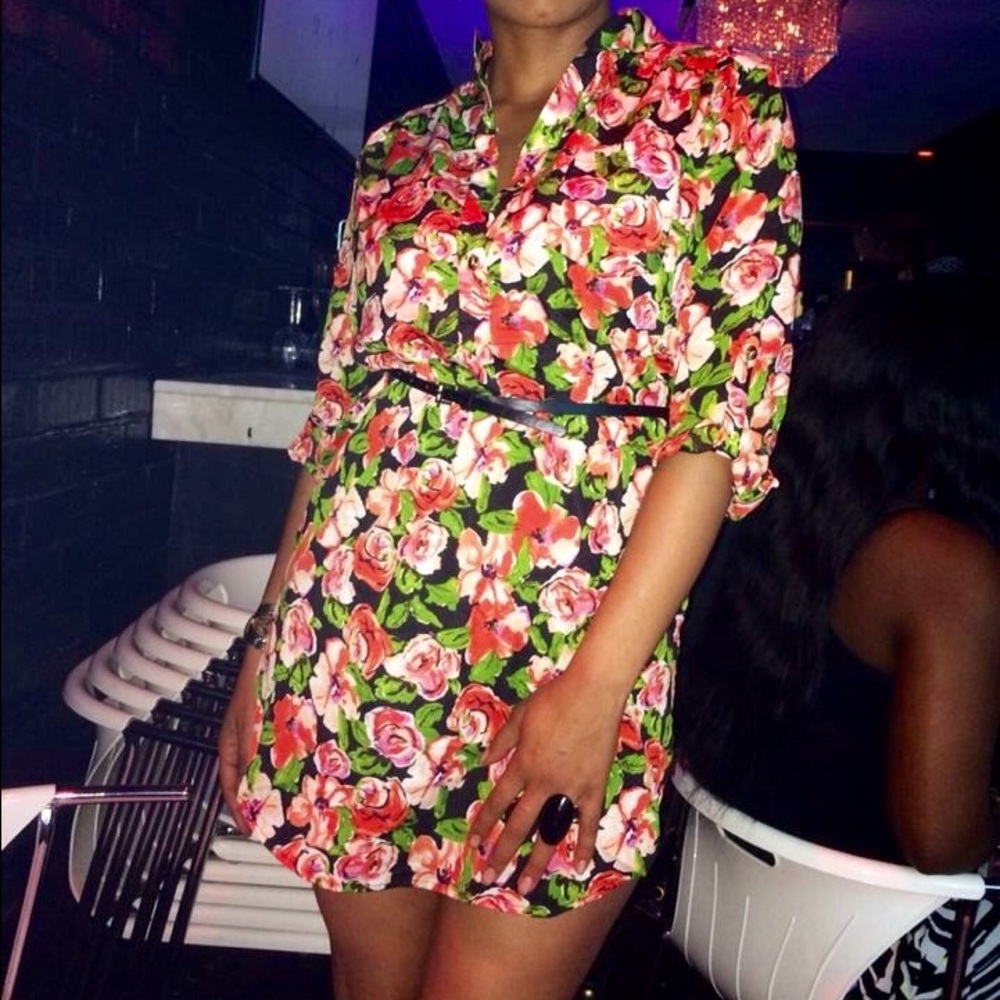 Multi Color Floral Tunic