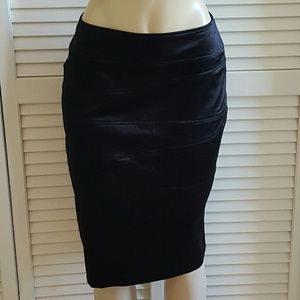 Black satiny Alfani pencil skirt