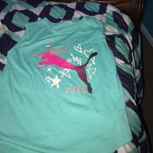 Blue puma top