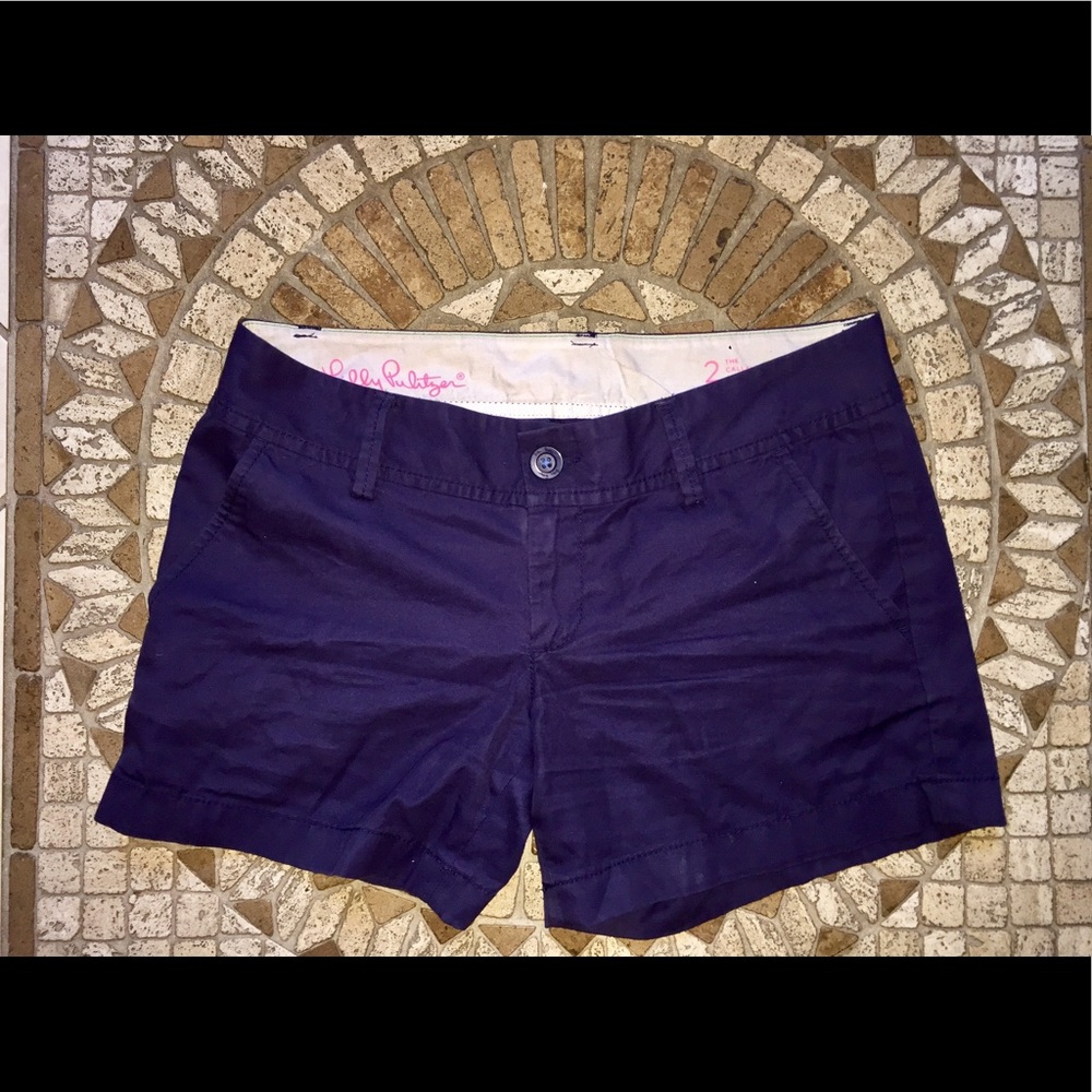 Lilly Pulitzer Navy Callahan Shorts