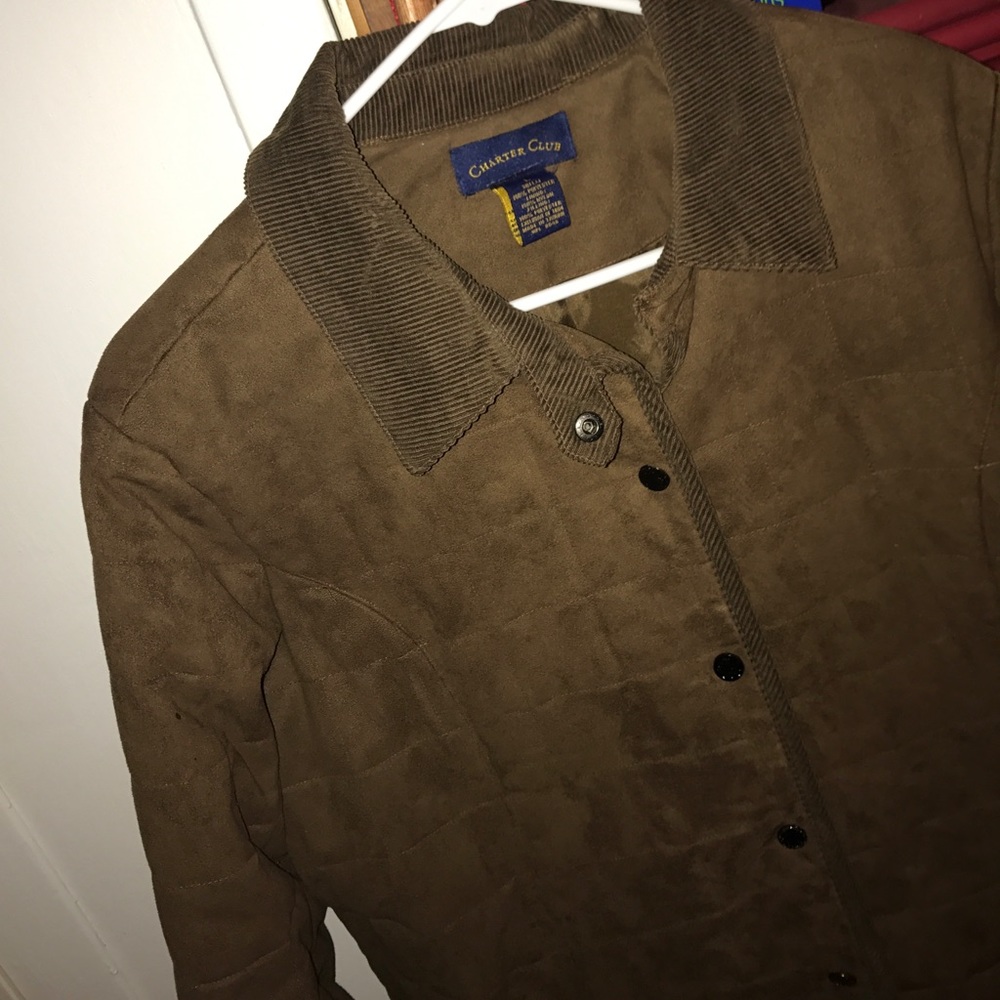 Chocolate brown Charter Club jacket!!