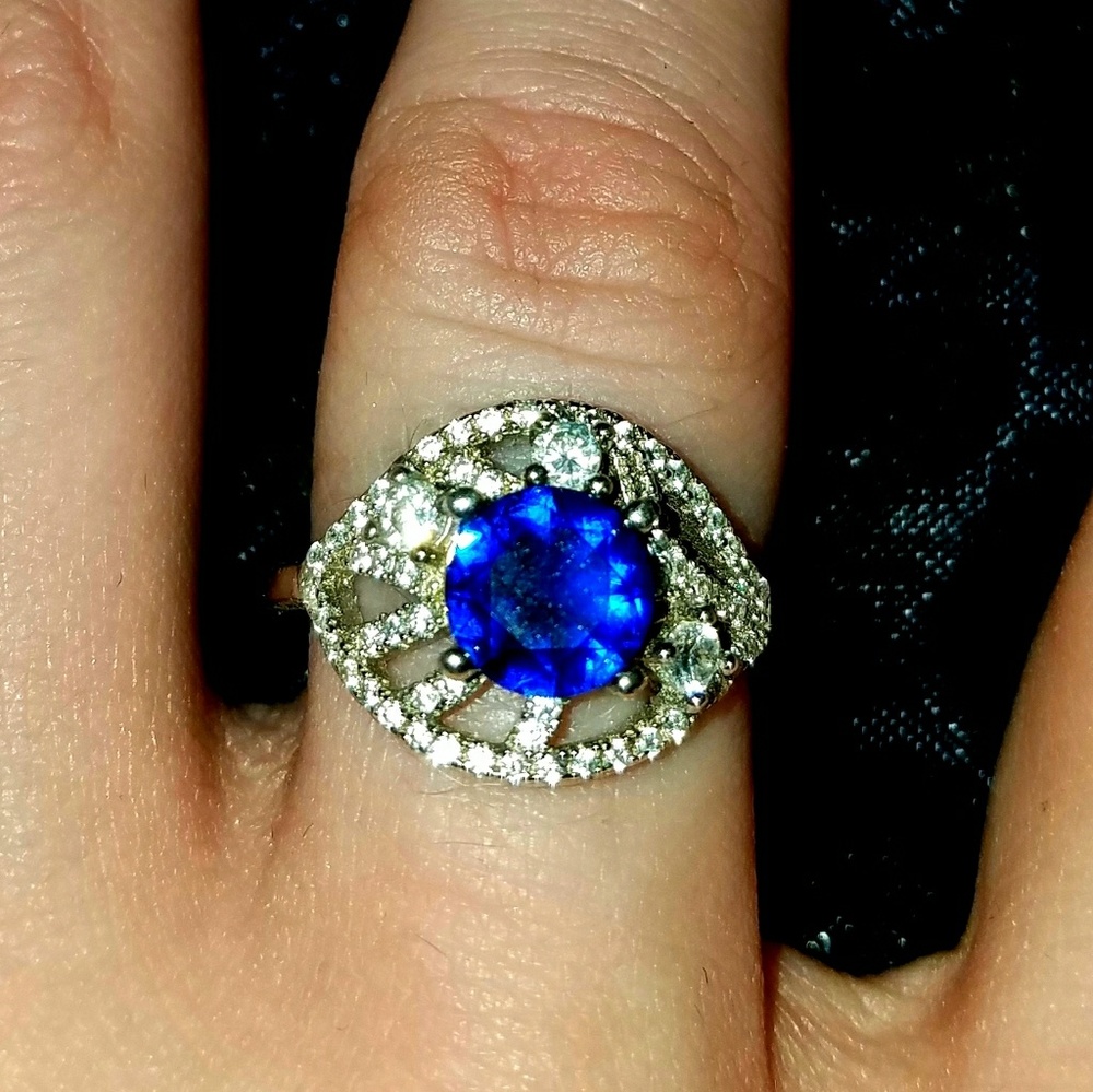 Blue ring size 8
