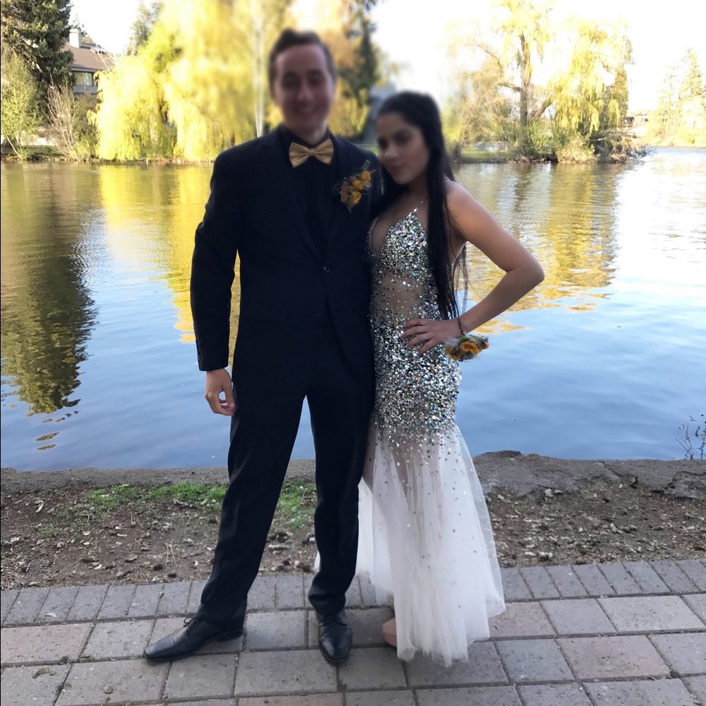 Silver Prom Dress