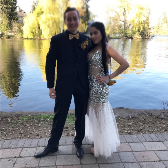 Silver Prom Dress