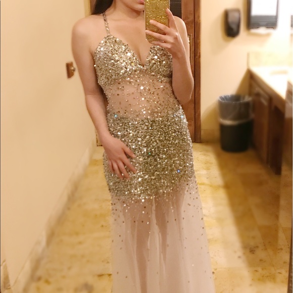 Silver Prom Dress