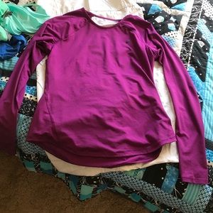 Asics long sleeve open back too
