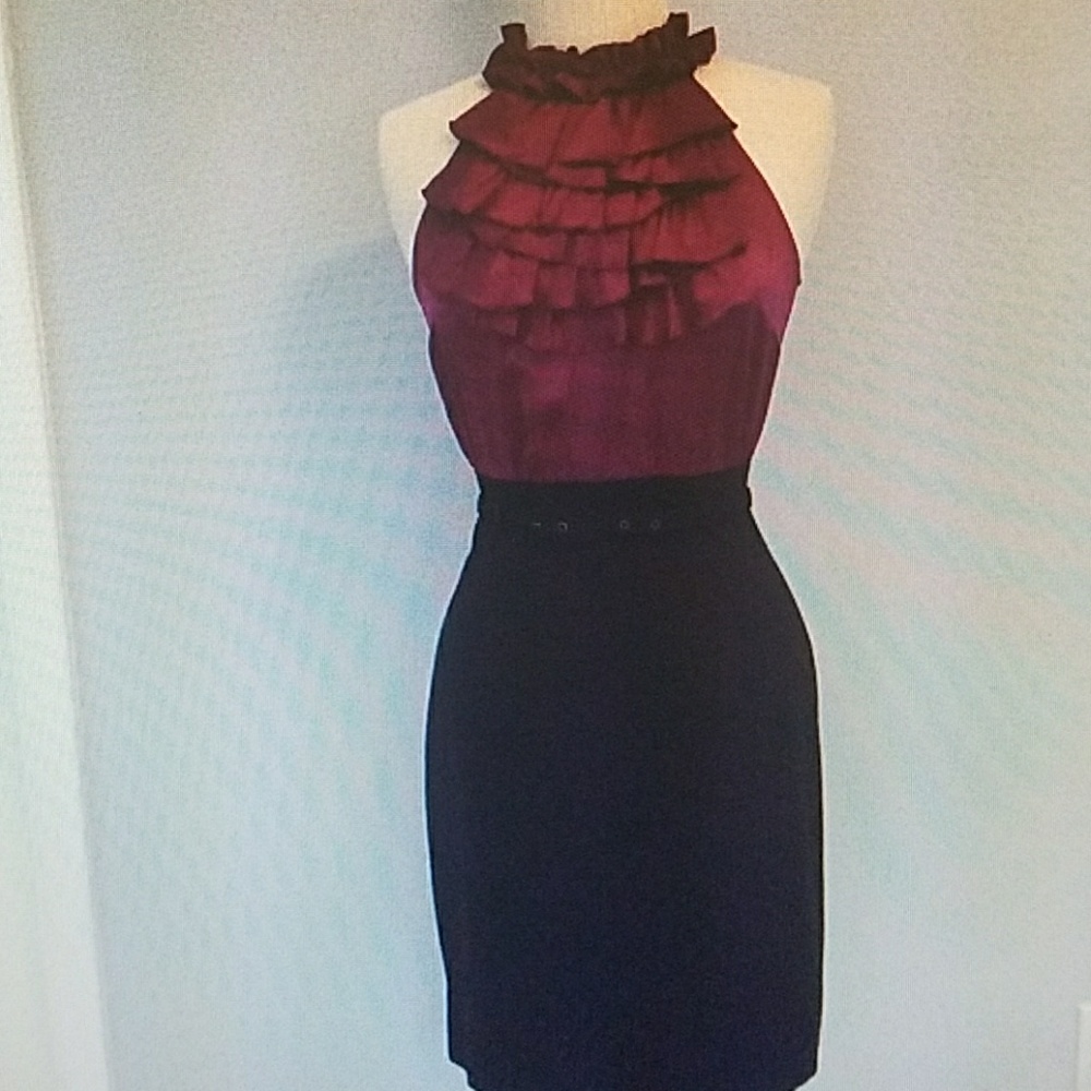 INC Ruffle, Silky Belted Dress