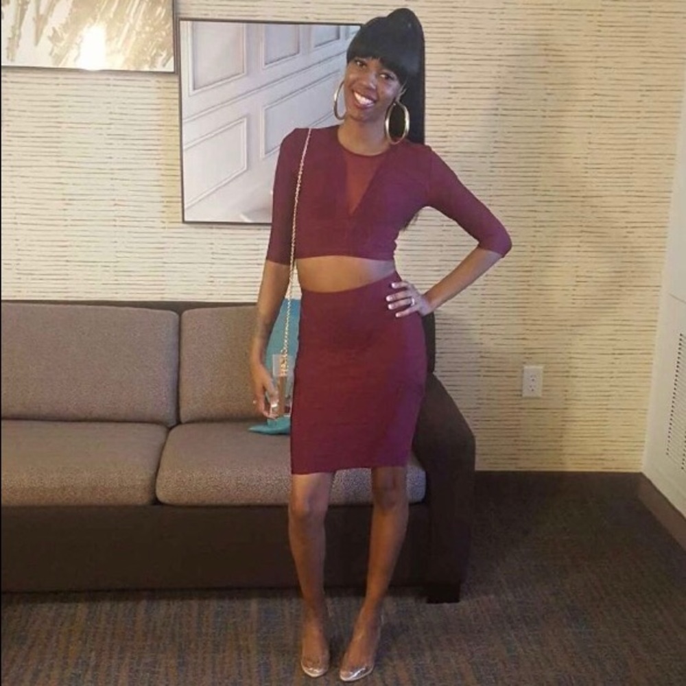 Two piece skirt set