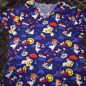 Disney Frozen Scrub Top
