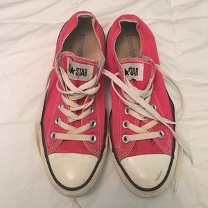 Pink Converse. Women's 8.