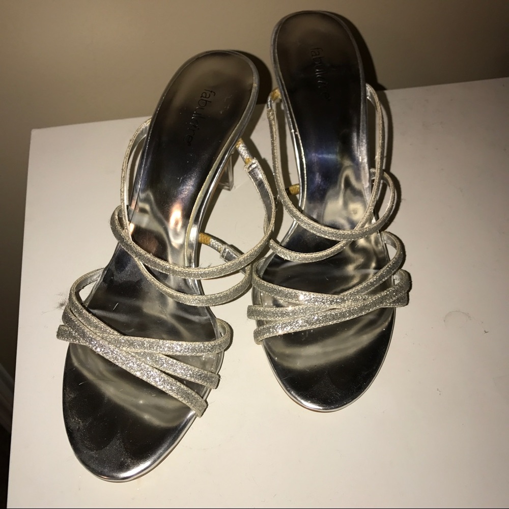 Silver Sparkly Heels