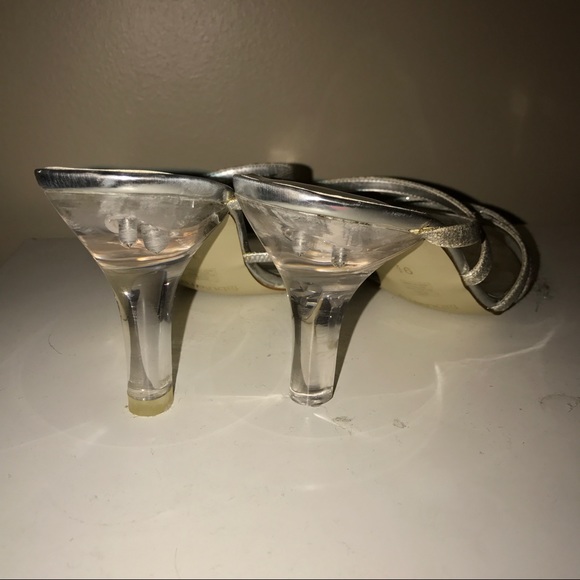 Silver Sparkly Heels - Picture 2 of 4