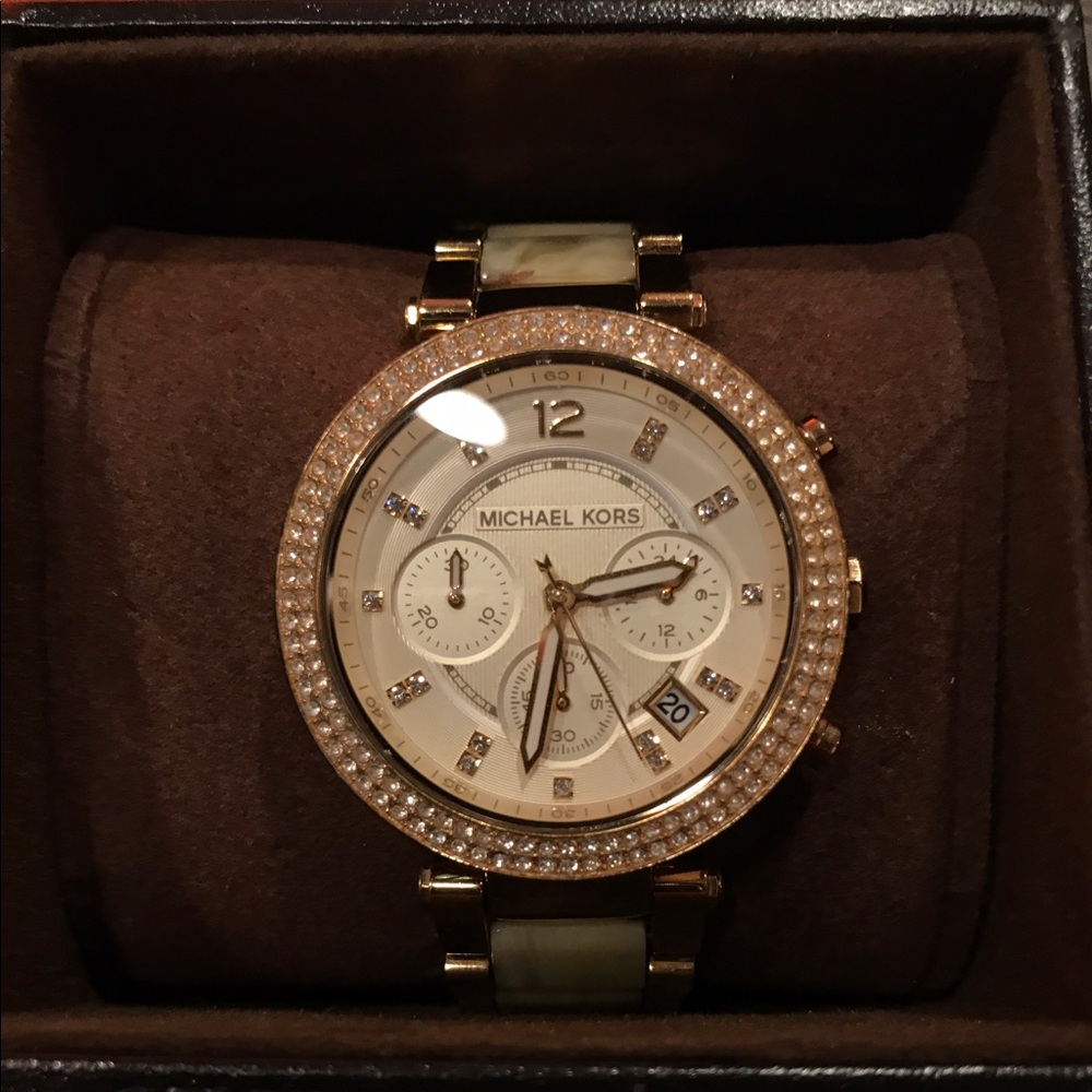 Michel Kors chronograph Park stainless Steel