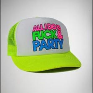 Never worn SnapBack neon yellow hat