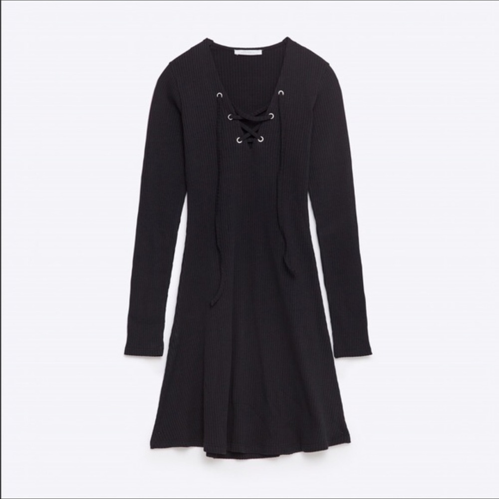 Zara Black Knit Dress