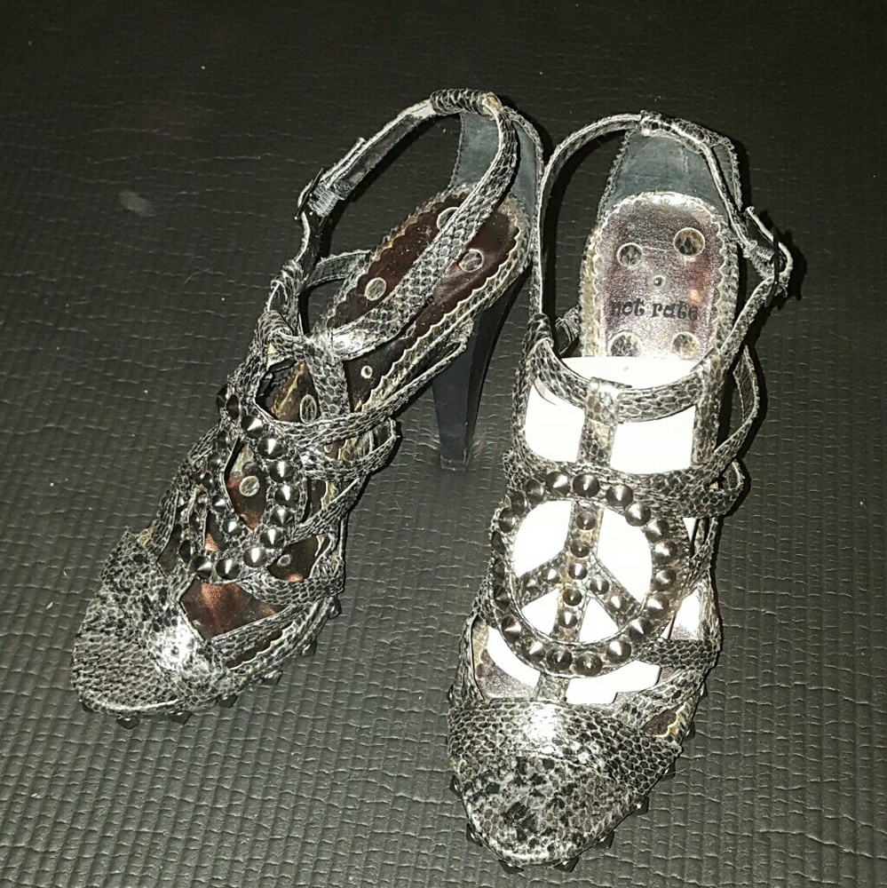 Peace Sign design Heels