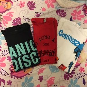 MCR, Gorillaz and Panic at the Disco Shirt Bundles