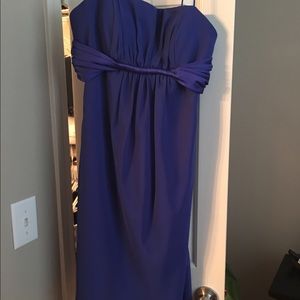Cobalt blue Alfred Angelo dress.