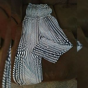 Wide Leg Strapless Jumpsuit