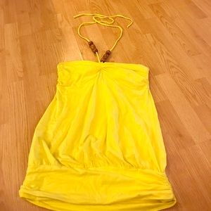 Yellow halter top
