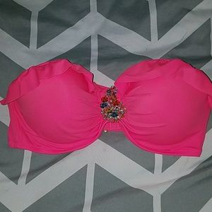 Beautiful rhinestone bikini top