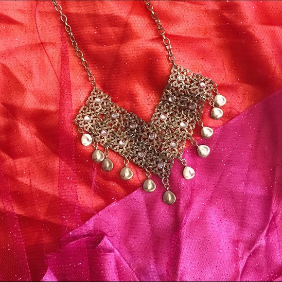 Gold coin statement necklace - Picture 1 of 1