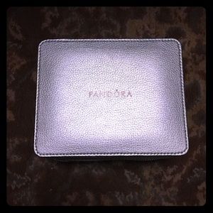 Silver pandora zip jewelry box