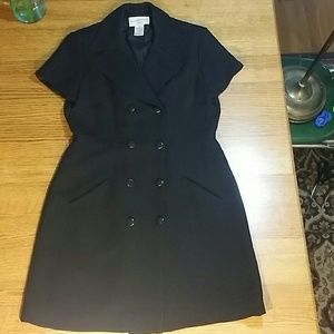 Evan Picone double breasted business dress