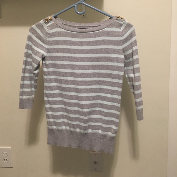 GAP Tops - Gap grey and mint striped tee