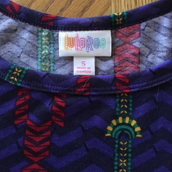 LULAROE CARLY PURPLE JEWEL TONE - Picture 3 of 7